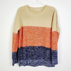 SHE & SHO CLOTHING COLOR BLOCK SWEATER